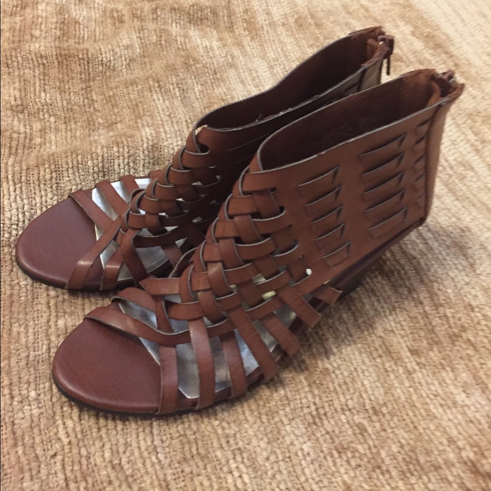 American Eagle woven wedge heels