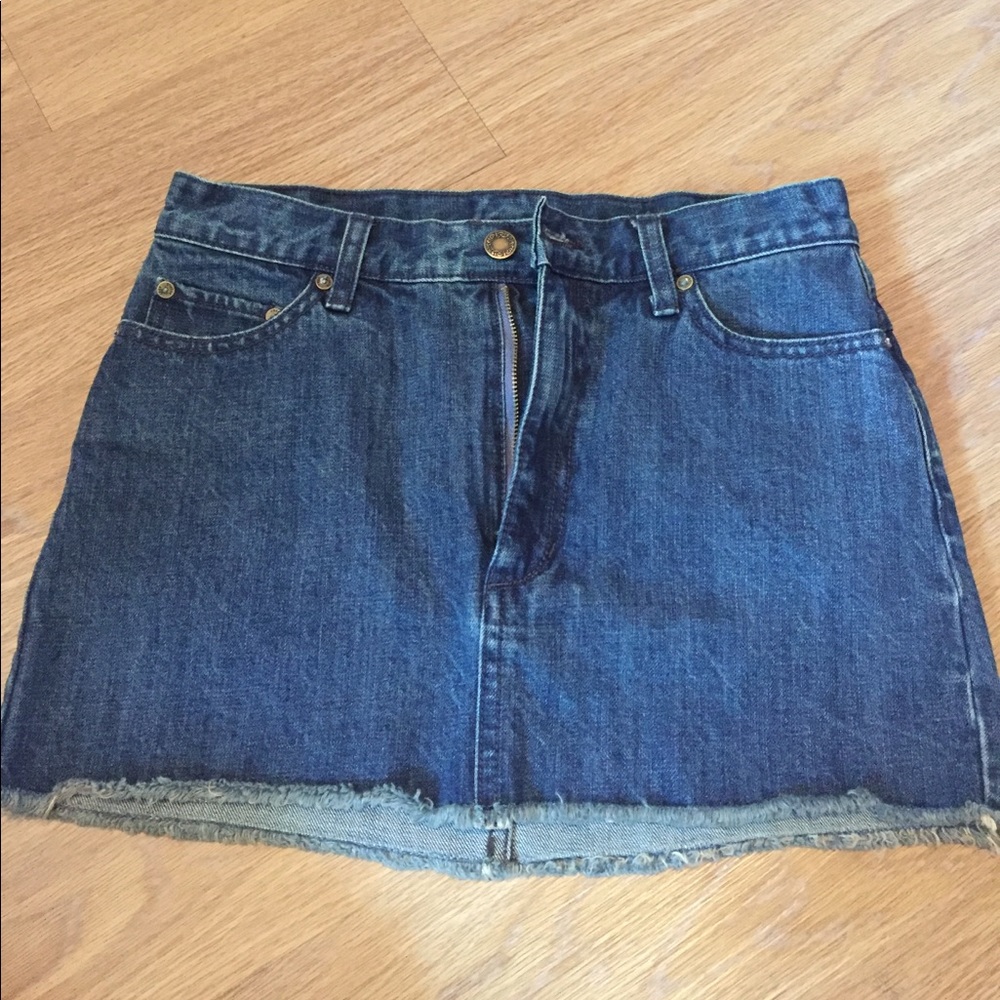 Free people denim skirt
