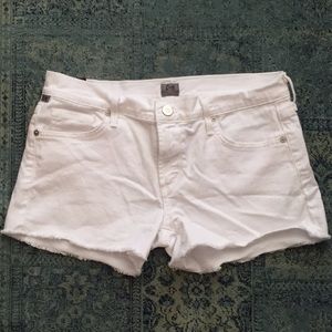 COH WHITE DENIM AVA CUT-OFF SHORT 28