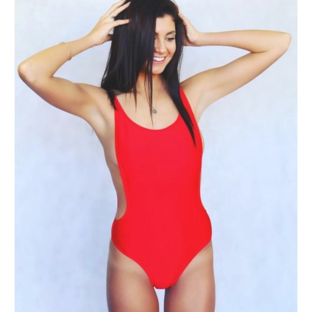 Pamela sunny co. Red swimsuit PERFECT CONDITION