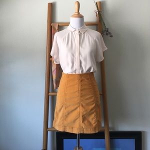 Free People Corduroy Modern Femme Mini Skirt