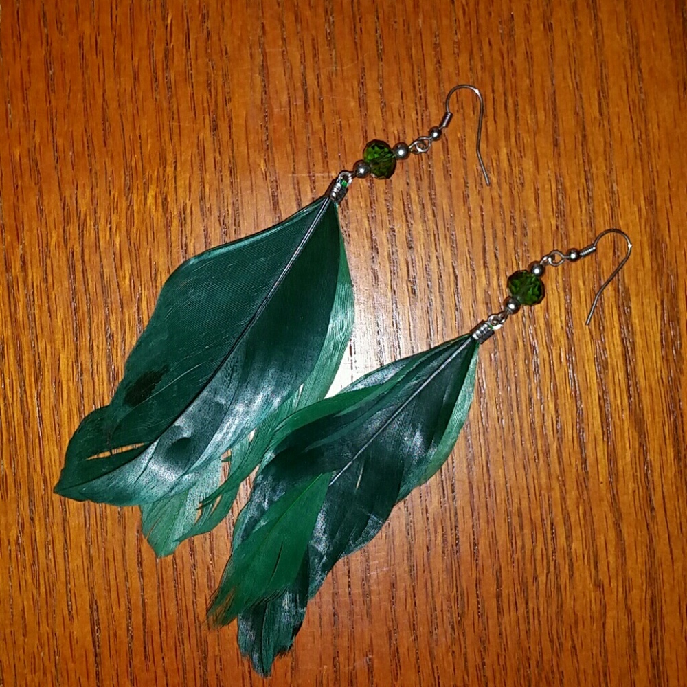 feather earrings