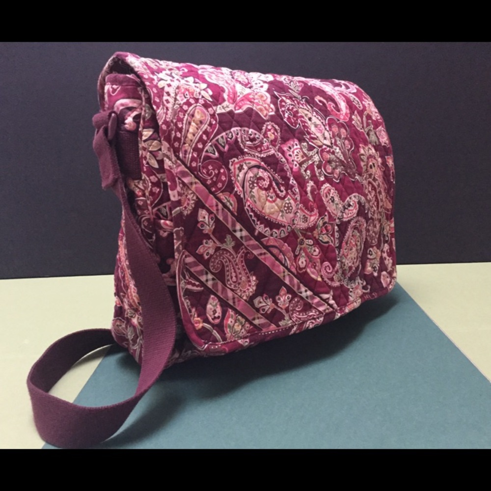 Vera Bradley Piccadilly Plum Messenger Backpack