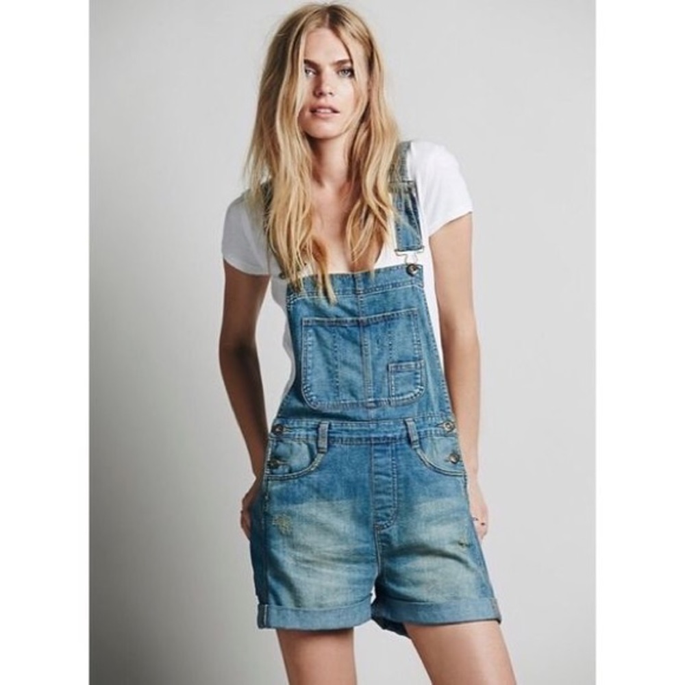 Free People Bib Overall Shorts sz. 25