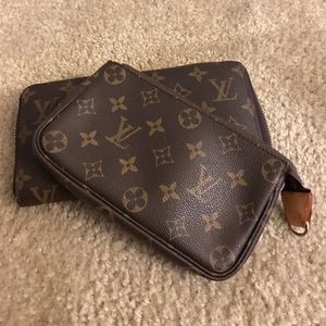 Louis Vuitton wallet and change purse