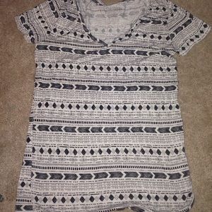 White aztec t-shirt