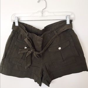 Dark Green Cargo Shorts