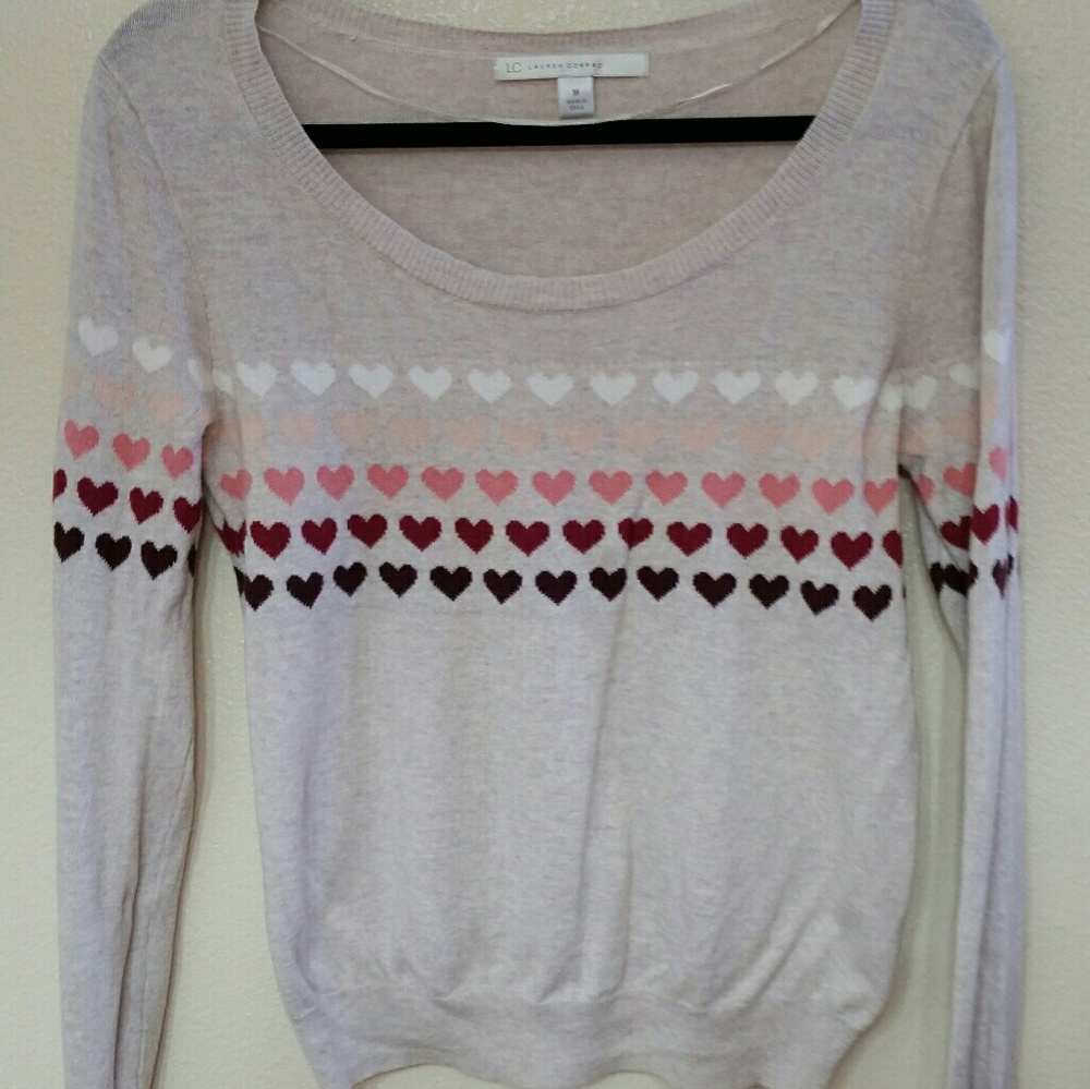 LC Lauren Conrad Heart Sweater
