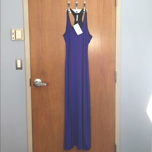 Fabletics Mosa Maxi Dress, iris/black. Size small