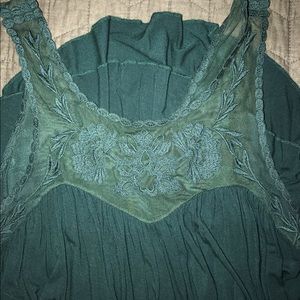 AE Soft and Sexy Sheer Embroidered Tank