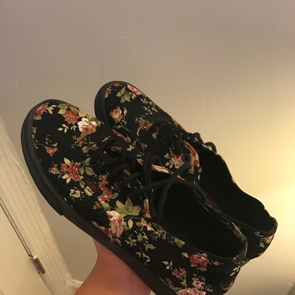 Floral Print Vans