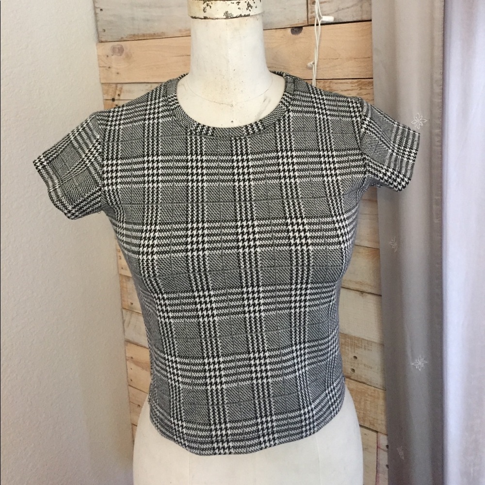 brandy melville plaid top