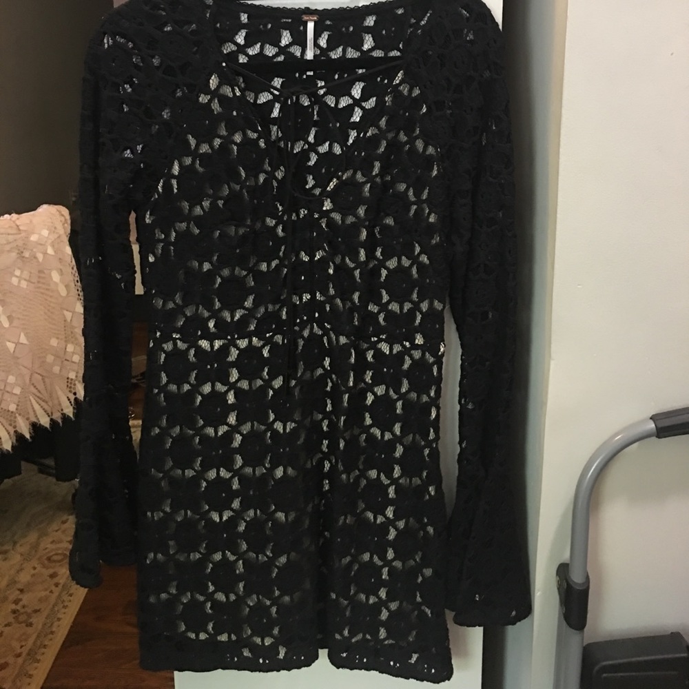 Free People Back to Black Mini Dress