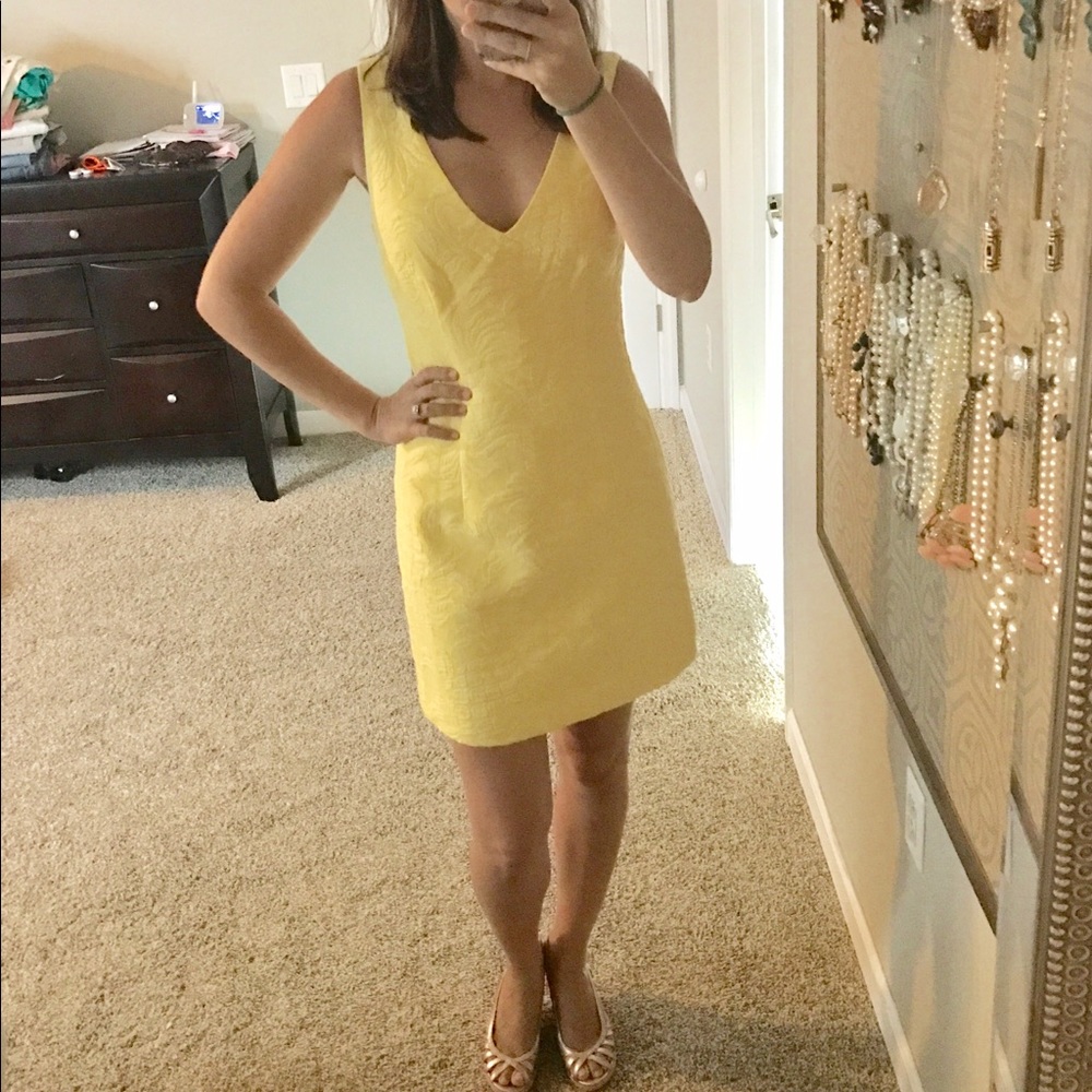 Lilly Pulitzer NWOT Madden V-neck Yellow Dress