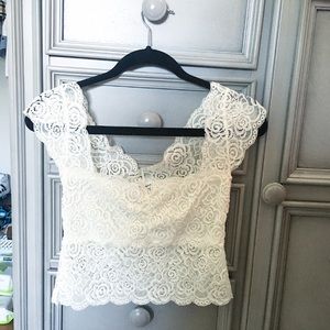 Lace crop top