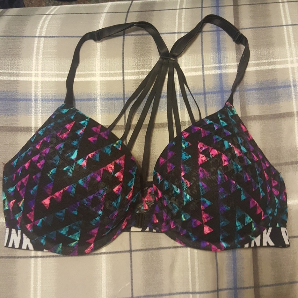 PINK! Cheetah lace bra