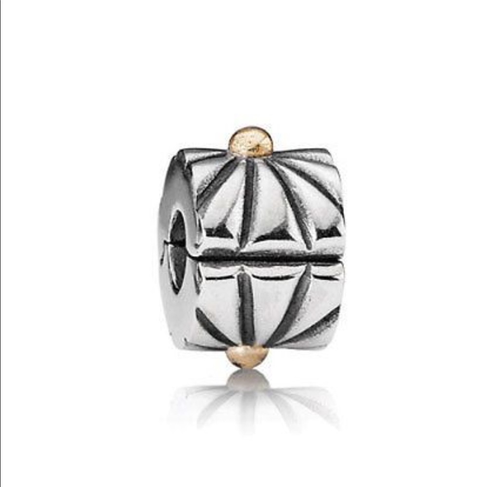 *Set of 2* Retired Pandora Silver & Gold Sunburst