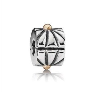 *Set of 2* Retired Pandora Silver & Gold Sunburst