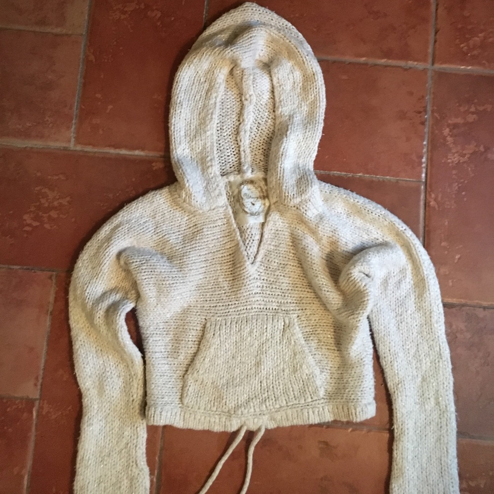 Midriff hoodie sweater.