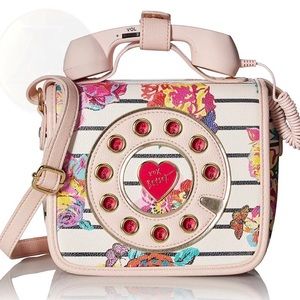 Betsey Johnson Phone Bag Crossbody Pink Floral