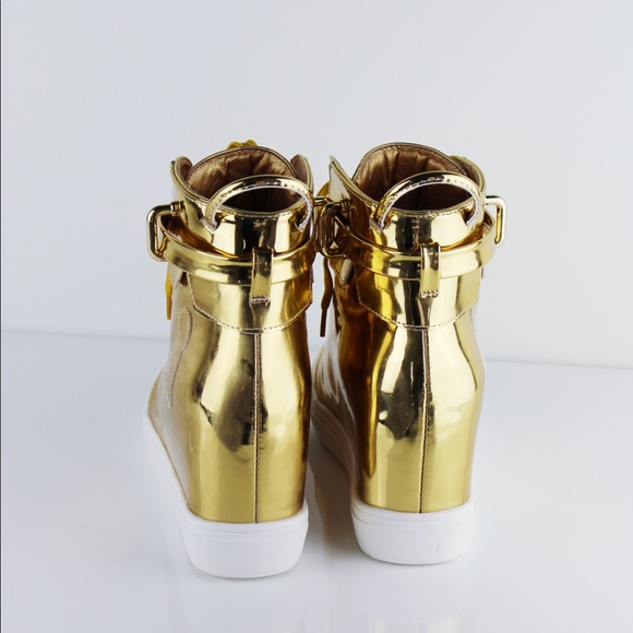 GOLD Heeled Sneakers - Picture 6 of 7