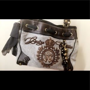 Juicy couture purse (Gray velour)