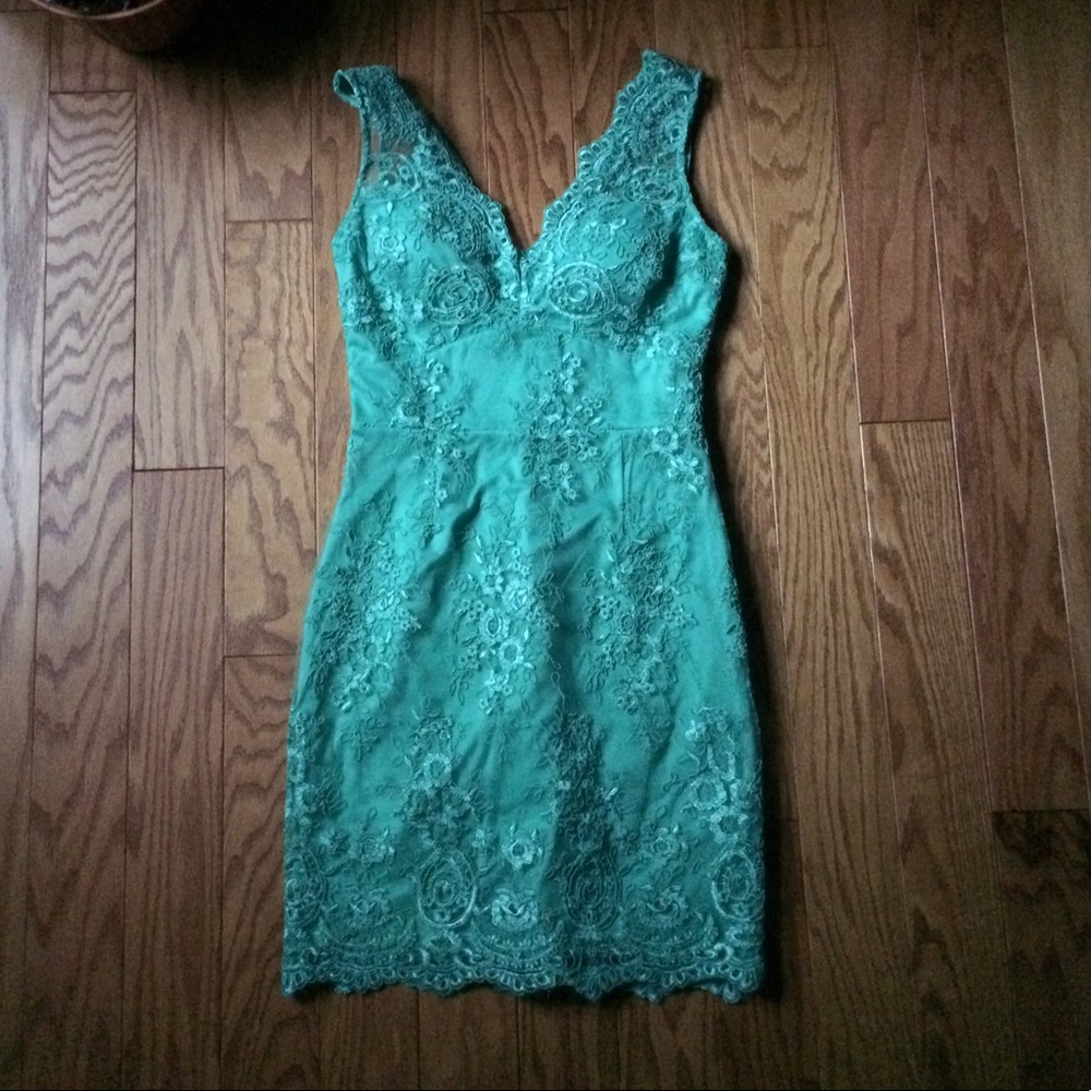 ✨HP Modcloth Teal Lace Semi Formal Dress✨