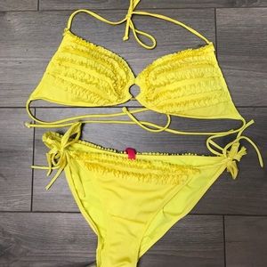 Victoria Secret yellow bikini size M