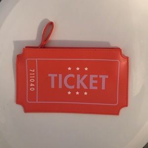 Admit One ticket makeup bag