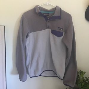 Purple Patagonia Fleece Pullover
