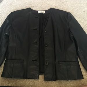 Jones New York leather jacket