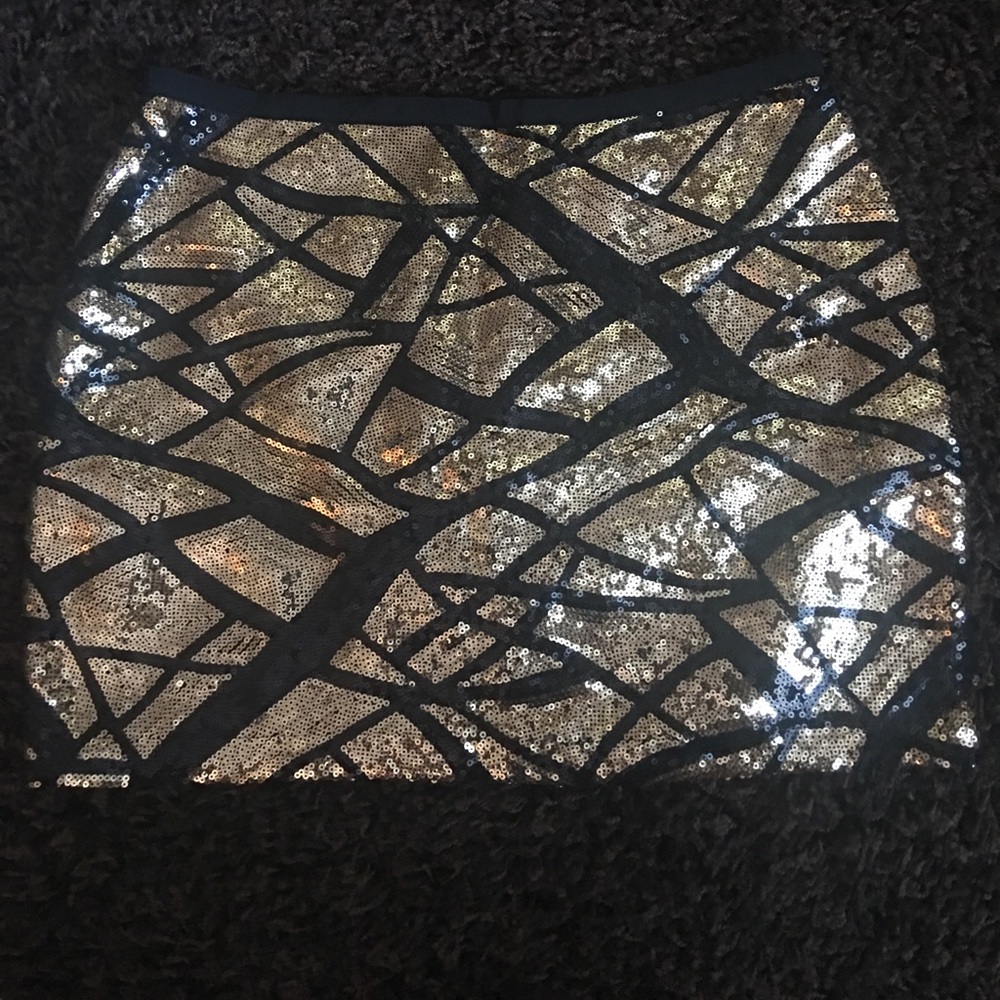 Black and gold skirt