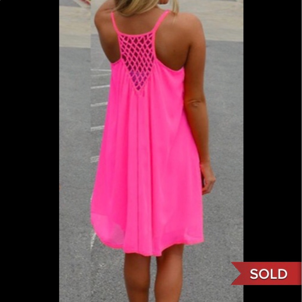 Pink Neon Sun Dress