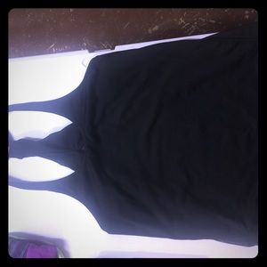 Black mesh loose tank