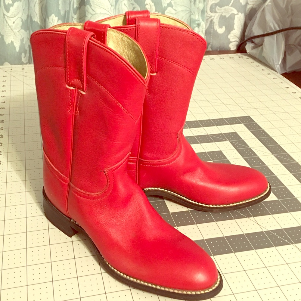 🤠Kids' Justin Classic Red Boots🤠
