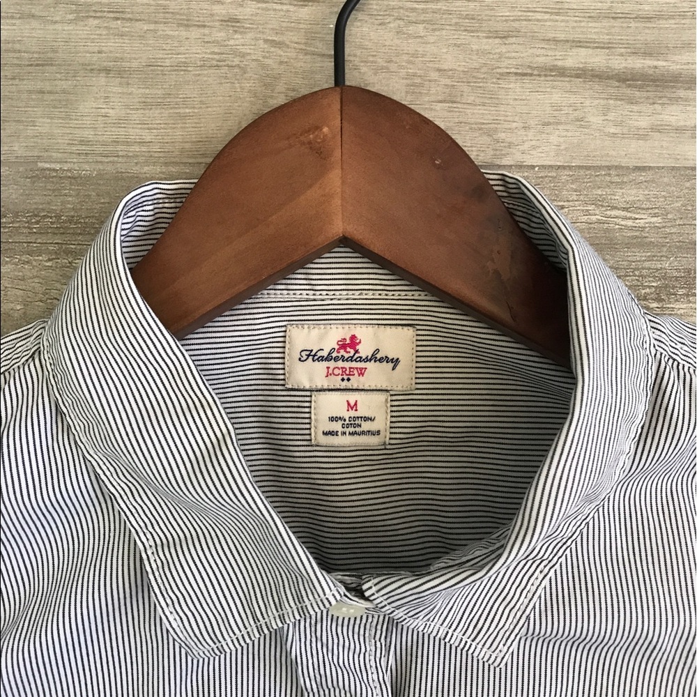 J.Crew Womens Pin Stripe Button Up Shirt