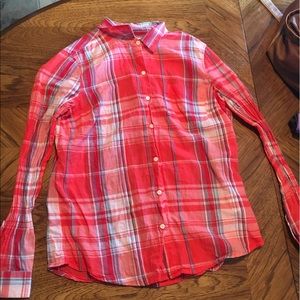 Pink Old Navy Plaid Shirt