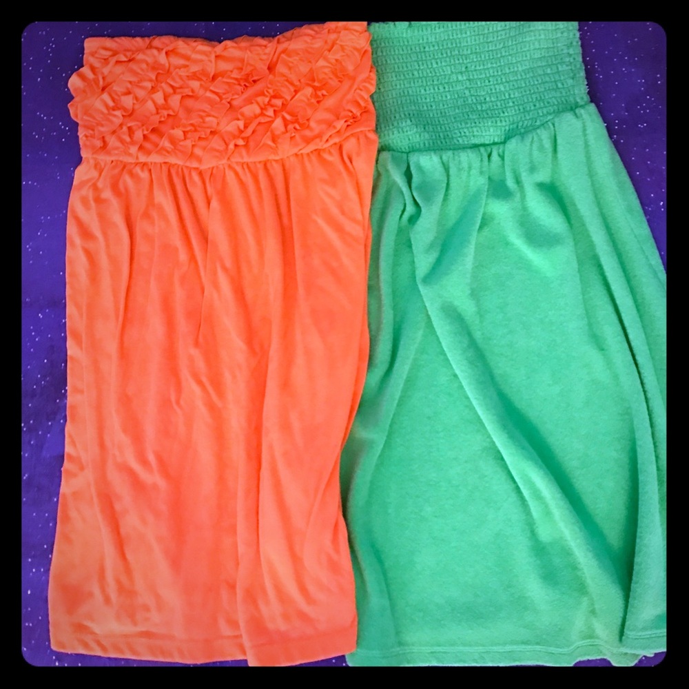 🏄‍♀️2 tube top dresses S/XS🤸‍♀️