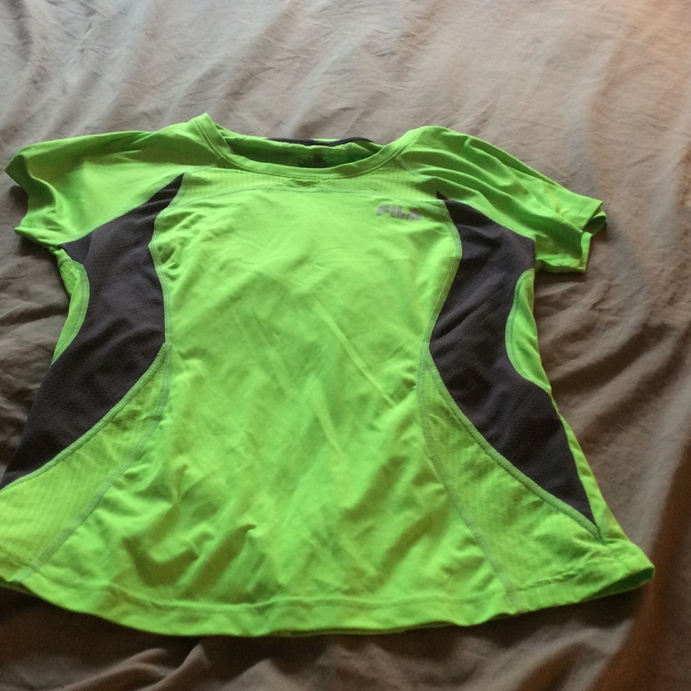 Bright work out shirt