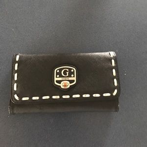 Guess black and silver detail wallet