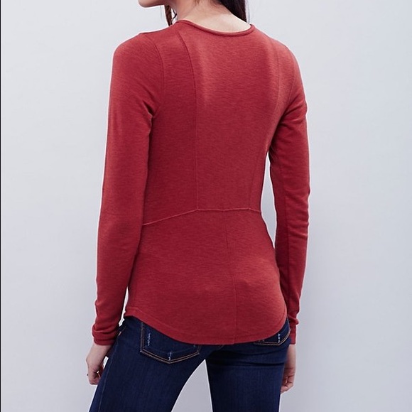 Free People Lucky Lace Up Top - Picture 2 of 6