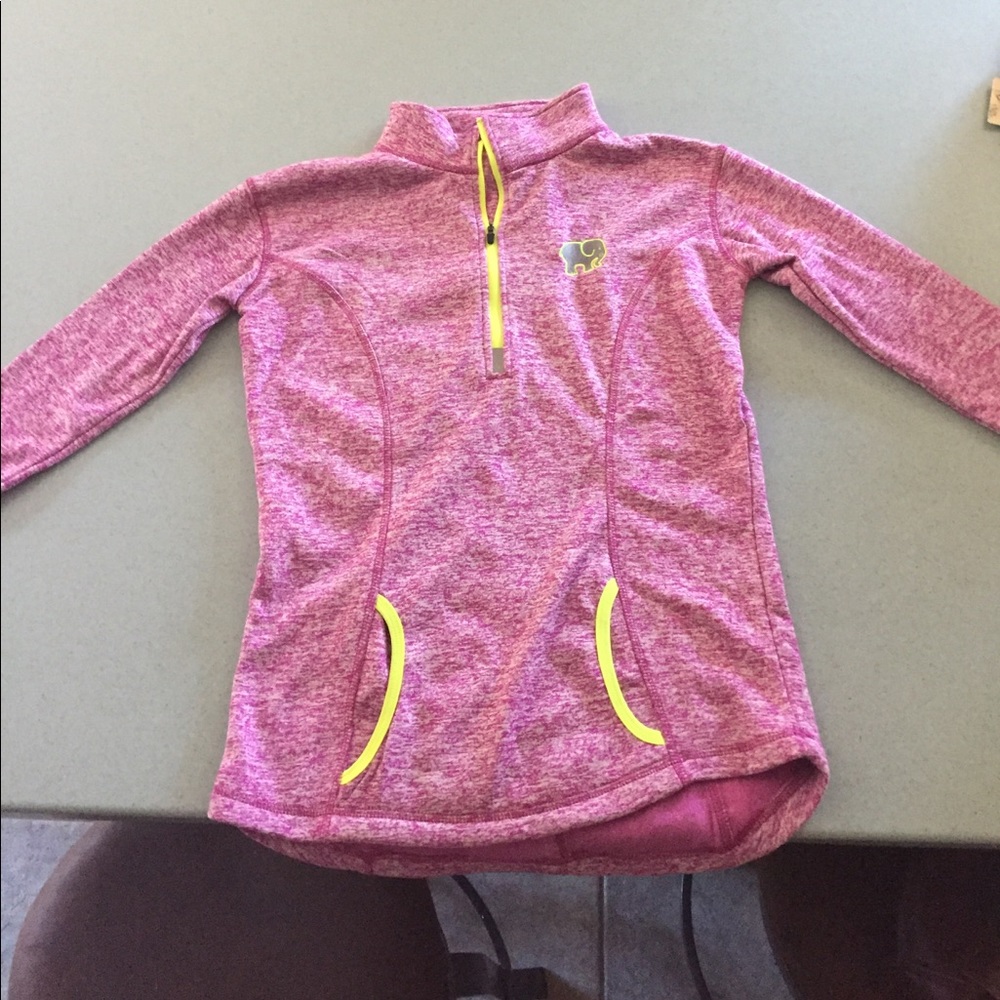 Embroidered Electric Magenta Quarter Zip