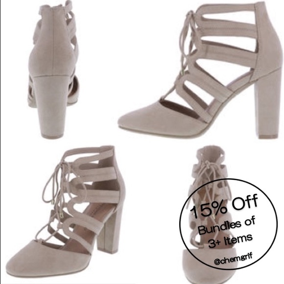 Christian Siriano lace up Heels - Picture 1 of 5