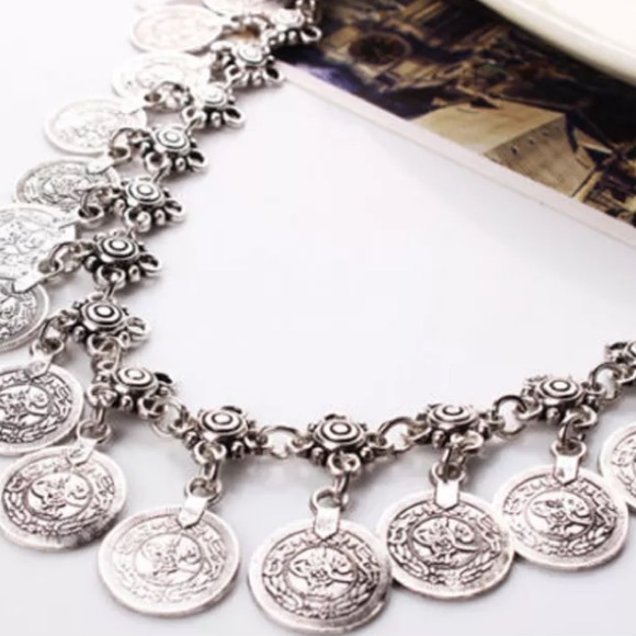Boho Coin Necklace - Picture 3 of 4