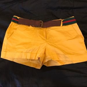 Yellow shorts