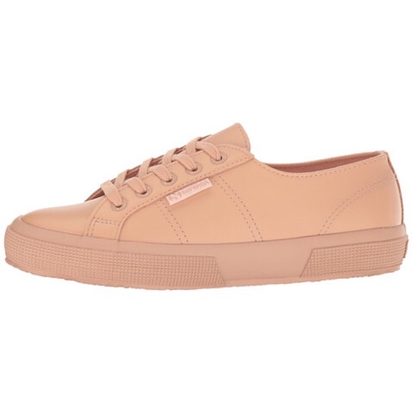 SUPERGA BLUSH LEATHER SNEAKERS - Picture 3 of 4