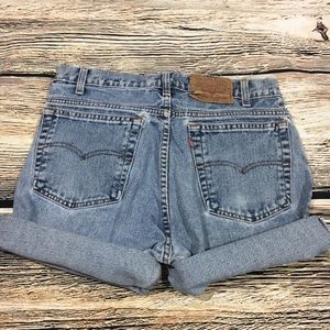 Vintage High Waisted Levi Cut Off Jean Shorts