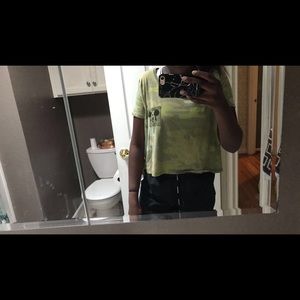 Cameo Mickey Mouse flowy crop top