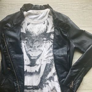 Black and White Tiger Muscle Tee