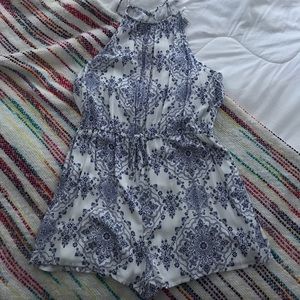 Blue and white NWT romper